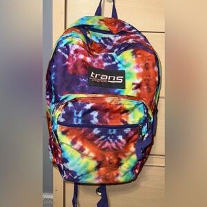 Multicolor Bookbag w/ Laptop sleeve & multiple pouches 2 water bottle pouches